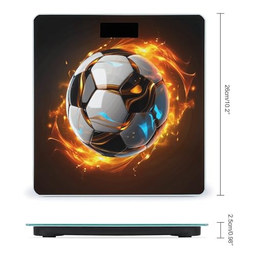 Báscula digital de baño con vidrio templado y pantalla LCD miniatura 2