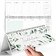 Tischkalender 2025 Quer - Kalender 2025 Tischkalender - Wochenkalender 2025 Tischkalender - Tischkalender 2025 zum Aufstellen - Organisation & Produktivität - Tischkalender 2025 Quer TC001_25_greenery