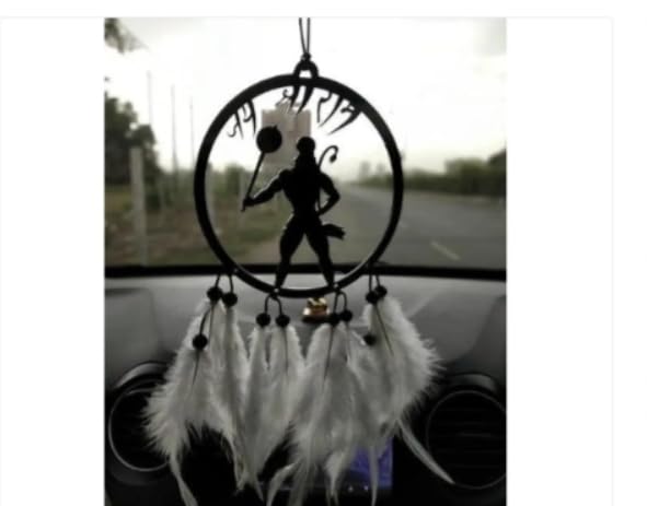 Hanuman Dada Car Hanger | Supper Gift for Car and Hanuman Dada Lover | White and Black Color-image-13