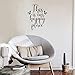 Produktbild Wandaufkleber aus Vinyl, mit Zitat This is Our Happy Place  68,6 x 48,3 cm  modernes kursives Liebes-Zitat für Paare, Zuhause, Wohnzimmer, Esszimmer, Haushalt, Innen- und Außendekoration
