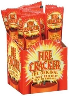 Fire Cracker The Original Giant Red Hot Pickled Sausage, 1.7 oz, 15ct