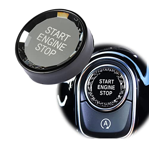 Bouton de démarrage Mercedes W177 W247 style cristal noir finition luxe