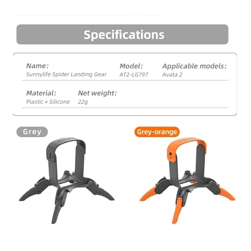 �݊���������܂� DJI Avata 2 Spider �܂肽���ݎ��������u�A�g�����ꂽ�����̂���O�r�r�A�|�[�^�u���h���[���n�㍂�T�|�[�g�A�N�Z�T���[(Orange+Gray)