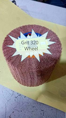 Set of 6 Pieces Non-woven Abrasive Flap Wheel P320 fits hardin metabo Roxx Tools Fein bluerock burnisher Hand Held burnishing machine aluminum oxide grinding plates stain remove metal polish