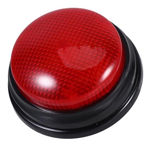 SUPVOX Buzzer de Jeu Interactif Éducatif Garçon et Filles, Bouton de Réponse Rouge, Manuel, pour Quiz en Classe et Concours Ludiques, Système Buzzer pour...