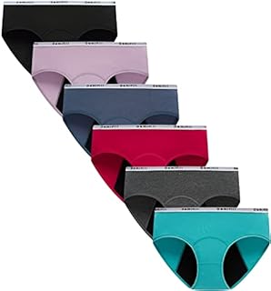 Demifill Teen Girls Period Panties Juniors Leak-Proof Underwear Soft Protective Briefs 12-14Years