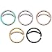 5PCS Stainless Steel Moon Nose Ring Hoop Indian Nose Ring Septum Ring Nose Jewelry Nose Piercing Small Nose Hoop (Moon Nose Rings)
