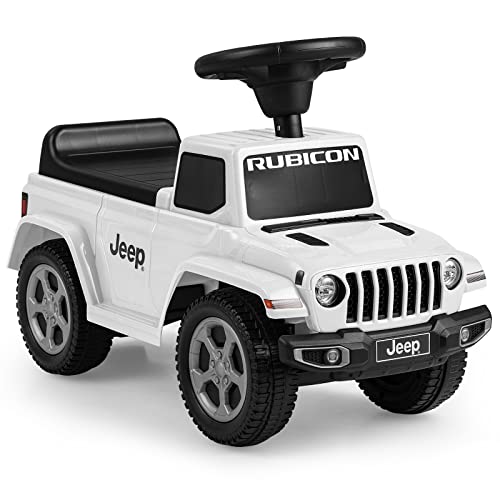INFANS Kids Ride On Push Car, Licensed Jeep Foot-to-Floor Sliding