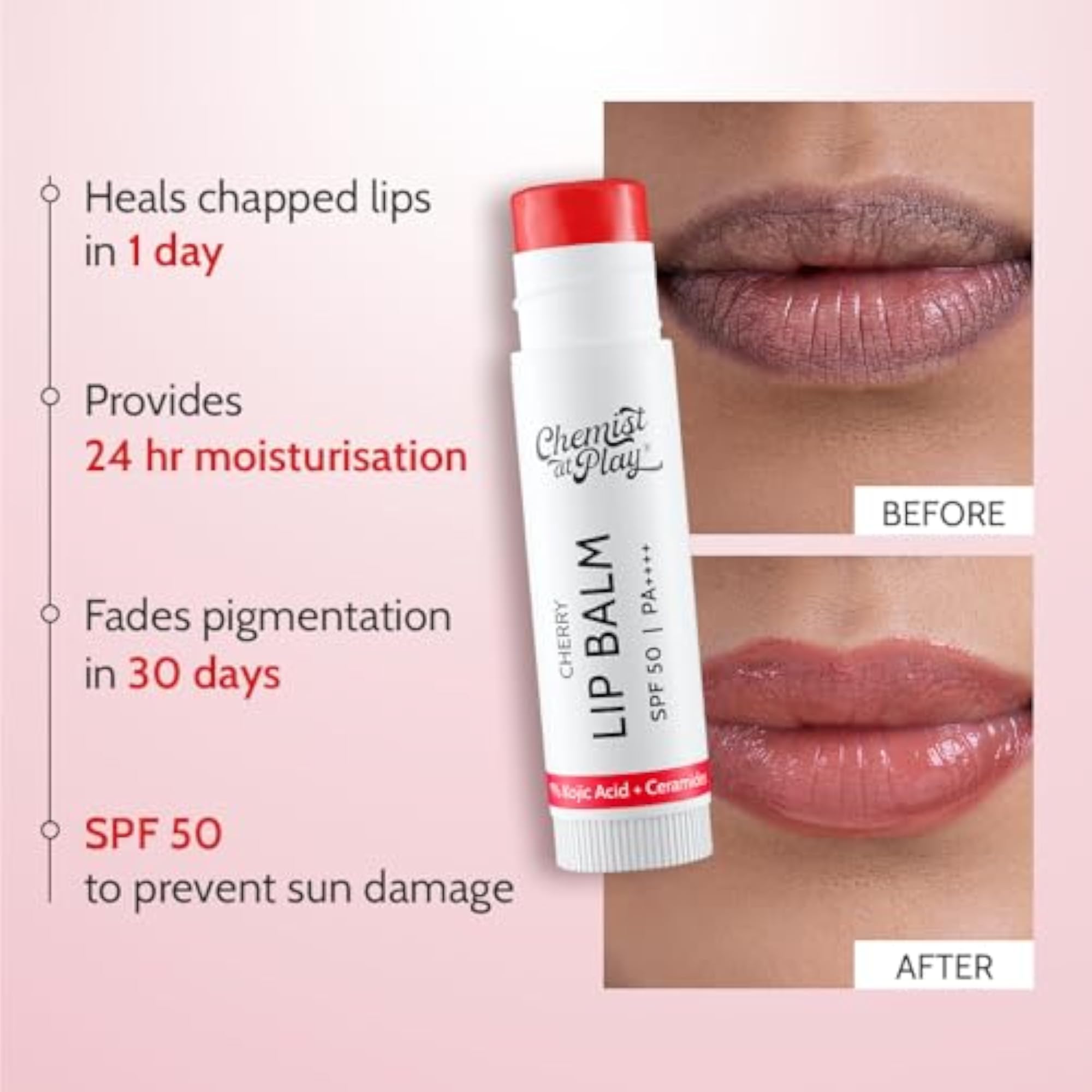 Exfoliating Body Wash & Cherry Lip Balm Combo