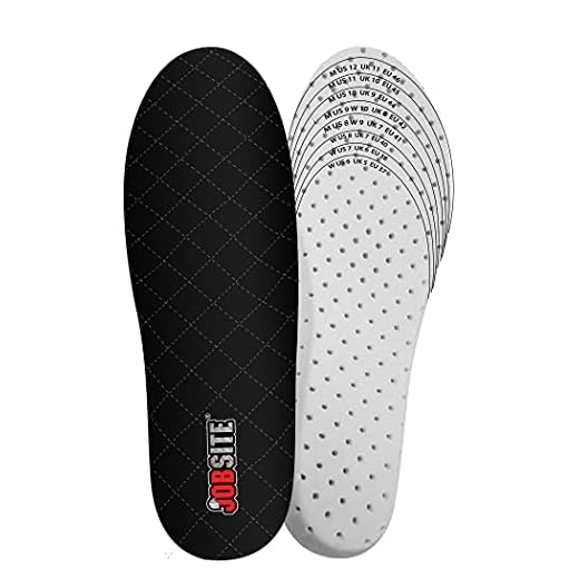 JobSite Warm Feet Thermal Insoles – 3M Thinsulate Insulation - Men 8-13 Women 6-11 - 1 Pair