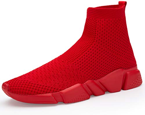 Image of Santiro Men's Running Shoes Breathable Knit Slip On Sneakers