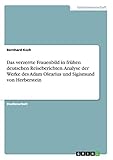 mm warburg olearius  Das verzerrte Frauenbild in frühen deutschen Reiseberichten. Analyse der Werke des Adam Olearius und Sigismund von Herberstein