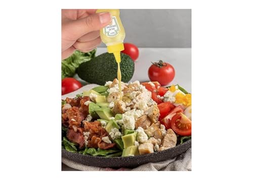 Image of 4 Pc Mini Ketchup Squeeze Bottles 25ml | Refillable Plastic Containers for Sauce Honey Mustard Syrup | Portable Leak Proof Bottles for Lunchbox Picnic Travel