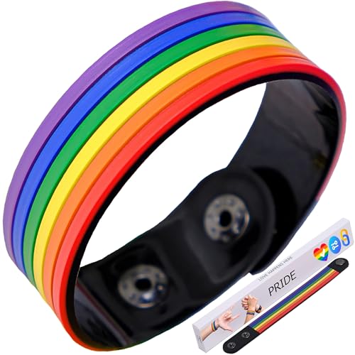 Pulsera Rainbow Pride para hombres y mujeres miniatura 1