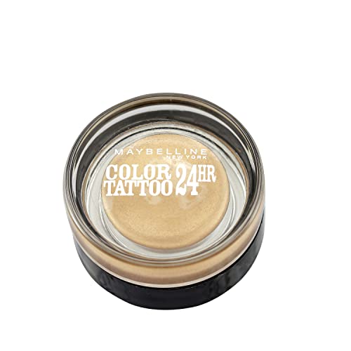 Maybelline New York Lidschatten Eyestudio Color Tattoo 24h Eternal Gold 05 / Gel-Cream Eyeshadow metallic, langanhaltend, 1 x 4 g