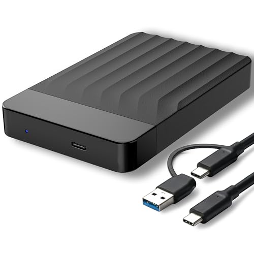 1TB External Hard Drive Portable USB-C/USB 3.0 Plug & Play Ultra-Slim HDD
