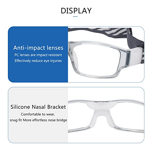 Sports Glasses for Men Womens,Protective Eyewear Sunglasses Polarized Sports Cycling Glasse,Anti Fog Shock Absorption