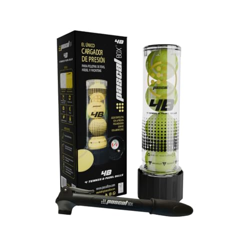Pascal Box - Presurizador de Pelotas con Bomba | Accesorio Bolas | Accesorios Padel y Tenis | Pack Completo Inlcuye Lubricante