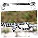 MUSISALY 2pcs Turnbuckle Heavy Duty Stainless Steel Cable Tensioner Closed Body Turnbuckle for Wire Rope Industrial Use
