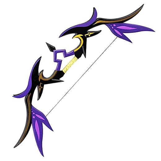 Hot Game Genshin Impact Fischl Bow Waltz Bow in The Dark Night Halloween Cosplay Party Purple
