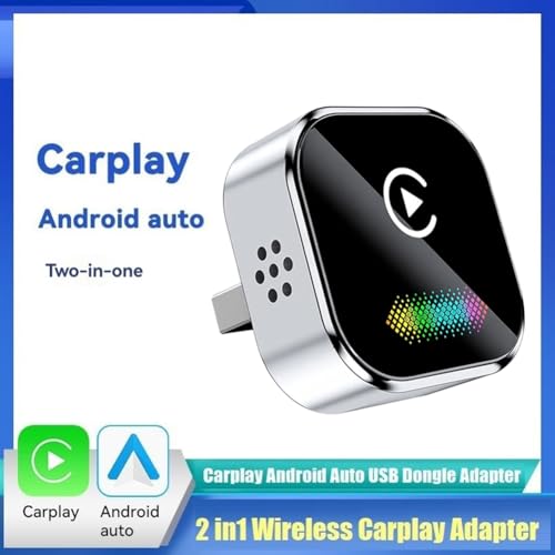 Adaptador CarPlay inalámbrico Jnchdghwa con caja AI de conversión de cable a inalámbrico 5