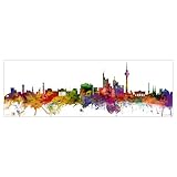berlin bildung Berlin Skyline Poster Michael Tompsett