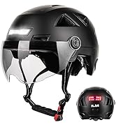 Amazon | ILM 自転車 ヘルメット 大人 スマートセンサーライト付き CE