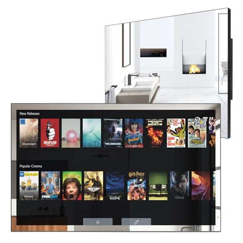 Image of Soulaca 27 inch Bathroom Smart Mirror LED TV Shower Waterproof IP65 with Alexa Built-in Full HD ATSC Tuner Wi-Fi & Bluetooth webOS Model 2026