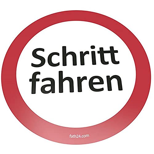 Cartel de suelo con texto "Step fahren" | VPA 1 pieza