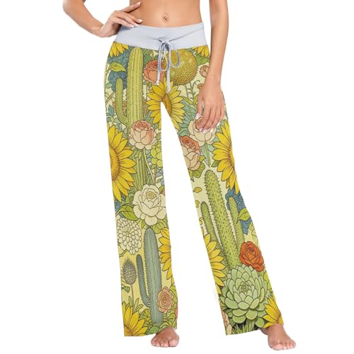 Pantalon de pyjama d'été femme GuoChe en taille XS pour nuits douces