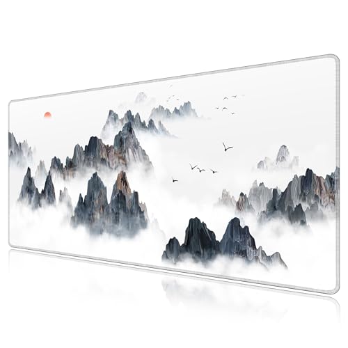 Tapis de souris XXL LL-COEUR bords cousus pour optimiser précision et vitesse