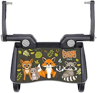 Lascal BuggyBoard Mini Special Edition | Universal Board, Compatible with Over 99% of Pushchairs | Ideal for Smaller Strollers (Woodland Animals)