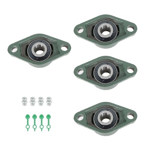 Replace Tool Spare Part for Machines 4 Pcs UCFL204-12 Solid Pillow Block Flange Mounted Bearing 3/4