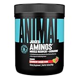 Universal Nutrition Animal Juiced Aminos Enhanced BCAA and EAA Instantized Amino Acid Supplement, Strawberry Limeade, 358 grams - 30 Count