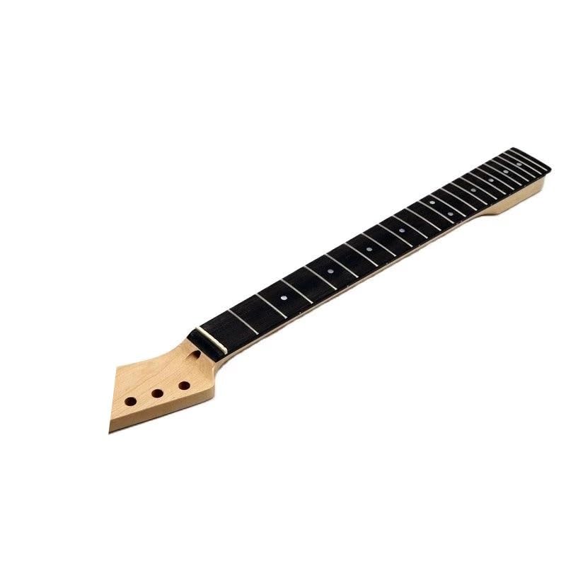 Manche guitare électrique érable et palissandre à 22 frettes avec repères points
