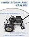 Electric Trailer Dolly 7500LBS Max Trailer Weight - 48V 1200W 20Ah Heavy Duty Motor, 1100LBS Max Tongue Weight with Adjustable 2
