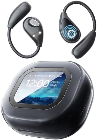 AI Language Translation Earbuds, LCD Touch Screen OWS Real-Time T...