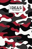  Ideas Notebook: Camo Print Cover Ideas Notebook, Ideas Journal/Mini Ideas Notebook/Pocket Idea Log Book 120 Pages - Size 6\