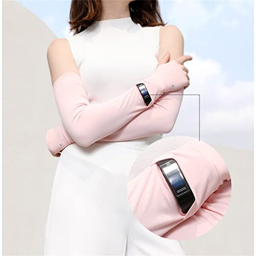 Manicotti di Seta del Ghiaccio Estivo Manicotti da Guida Sottili da Uomo e da Donna Guanti da Equitazione Sportivi da Uomo (Color : B, Size : ML XL)