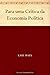 Para uma Crítica da Economia Política