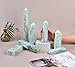 AMOYSTONE Healing Crystal Tower Wands Hemimorphite Large Obelisk for Home Décor Crystal Grid Therapy 1.3-1.7 LBS