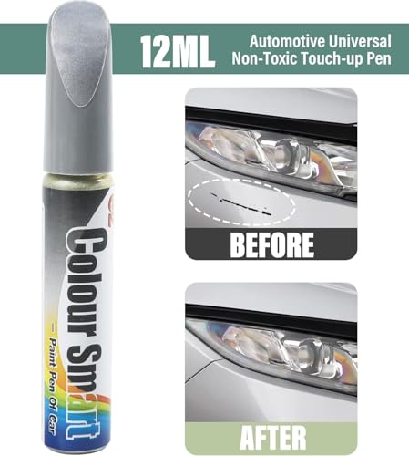 Image of Car Scratch Remover Touch Up Paint Pen Automotive Car Paint Pen 2 In 1 Car Paint Scratch Repair for Deep Scratches Special-Purpose Car Paint (GERY)