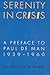 Produktbild Serenity in Crisis: A Preface to Paul de Man, 1939-1960 (TEXTS AND CONTEXTS, Band 4)