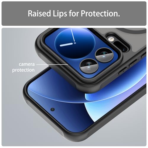 Image of Compatible with Xiaomi 17 Pro Case Cover,Compatible with MagSafe,Anti-Fall,Compatible with Xiaomi 17 Pro 5G 25098PN5AC Cell Protective Phone Case Black
