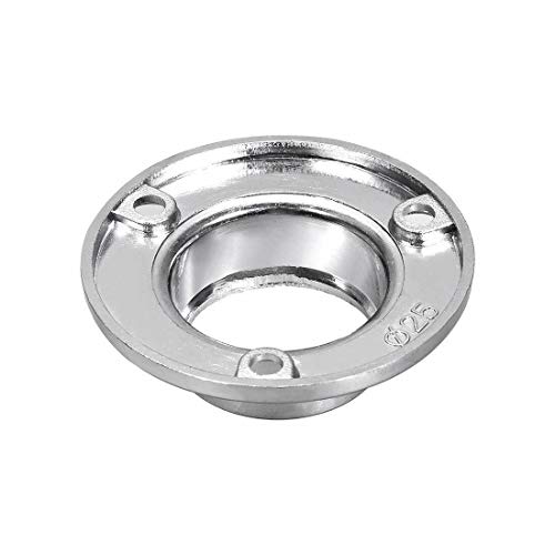 Socket End Support, 4PCS Wardrobe Rail Rod Round Tube End Flange Sockets Zinc Alloy For Display Stands/25mm - Image 4
