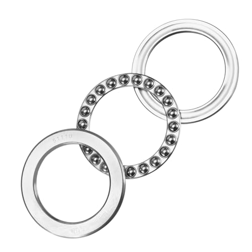 Image of Kozelo 1pcs 51110 Thrust Ball Bearings - [50mm Bore Dia x 70mm OD x 14mm Width] Single Row Roller for Oven Turntable, Rotating Applications, with Cage Assembly