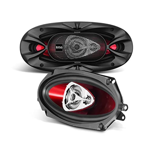 BOSS Audio Systems CH6CK Chaos Series 6.5 Inch Car Door Speakers - 350 Watts Max (per pair), Component, 2 Way, Full Range, Crossovers, Tweeters, 4 Ohms, Sold in Pairs, Bocinas Para Carro