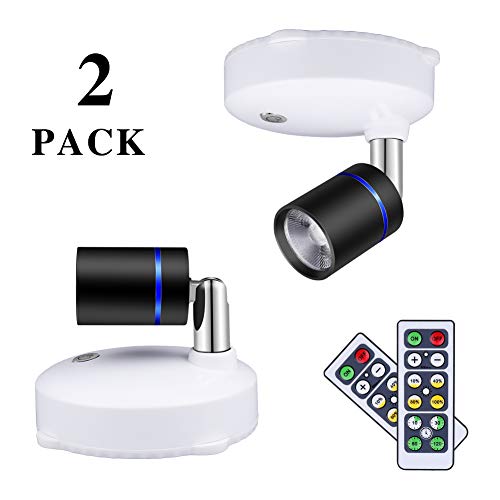 LEASTYLE Wireless Spot Lights Battery Operated Accent Lights LED Spotlight Dimmable Picture Lights