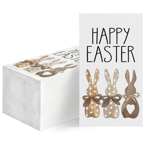 Horaldaily 100 Easter Napkins Cover