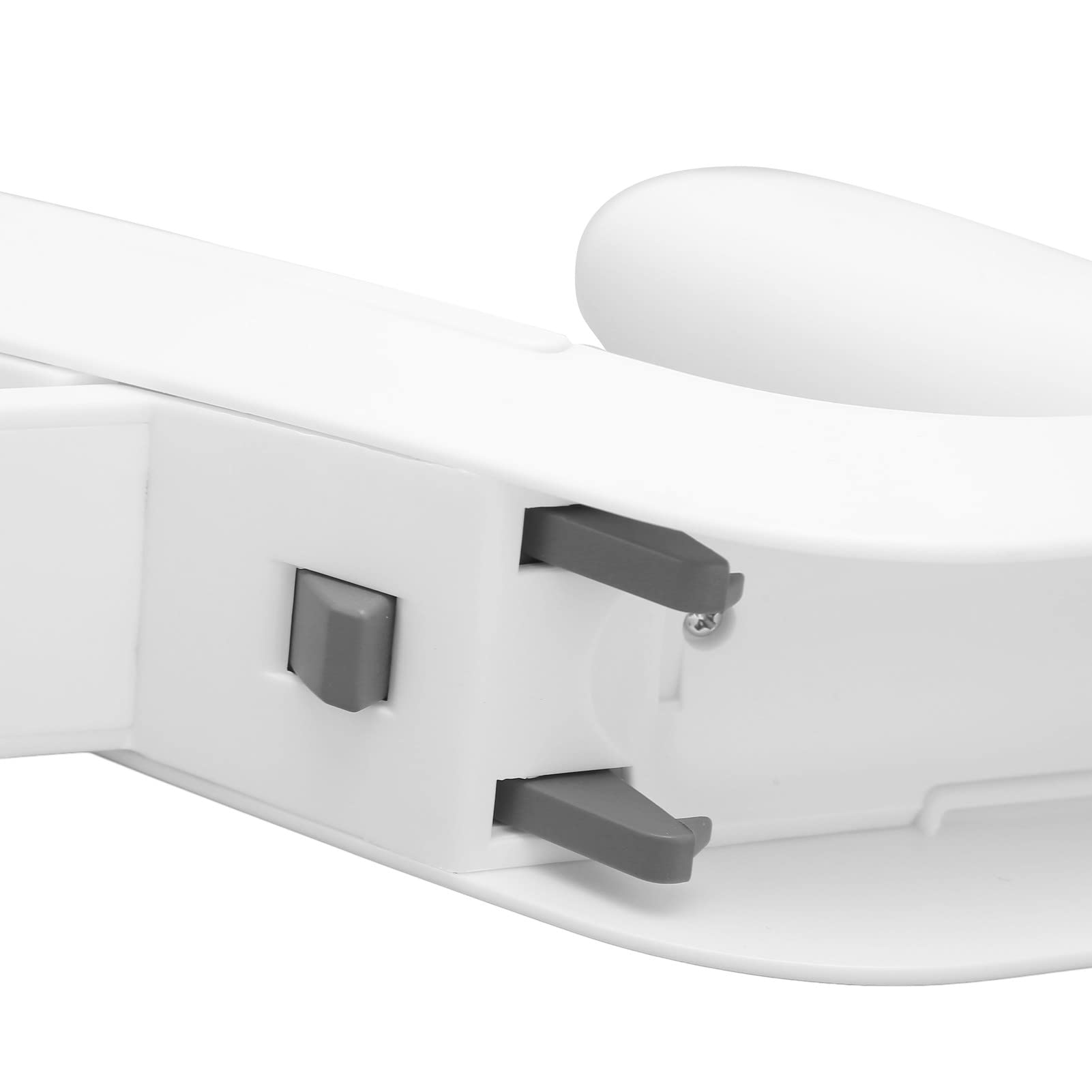 Yoidesu Gamepad Light Gun pour Wii Controller, Blanc Stable Réduit la Fatigue Résistant aux Rayures Accessoire Light Gun pour Jeux de Sport de Tir Électronique(Blanc
